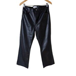 Pistola Faux Leather Wide Leg Jeans Style Trousers Pants Size 31